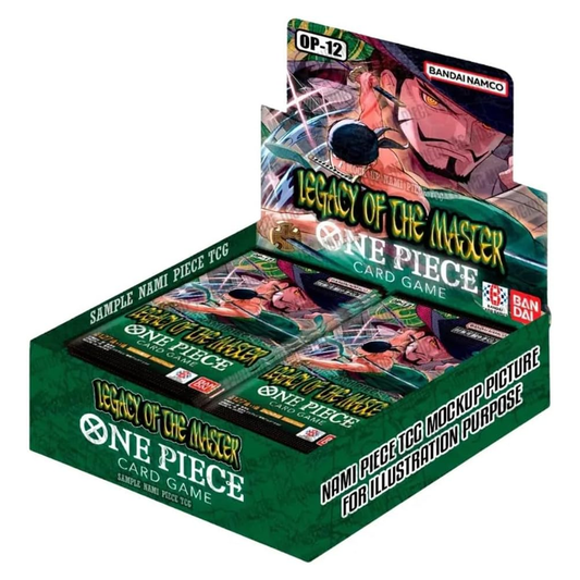 One Piece card game box with character illustration on a white background