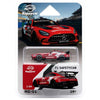 Happycar 1:64 scale Mercedes-AMG GT F1 Safety Car die-cast model car featuring a red and white racing livery, black alloy-style wheels, rear spoiler, and detailed Mercedes design, displayed in original collectible blister packaging, model ME-01.