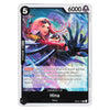 A single trading card featuring Hina from the game Yu-Gi-Oh! in an illustration with pink hair and a blue energy effect. The card has a black border with white text areas, including the number 6000 in the top right and the character name Hina at the bottom.