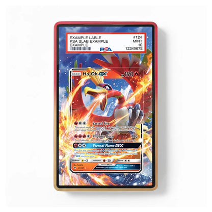 A PSA-certified graded Pokémon TCG trading card featuring Eferpratus GX, displayed in a red protective slab with a gold-colored border, on a clean white background.