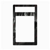 A rectangular black plastic light switch plate cover featuring a dark, moody graphic design with gray and red accents, shown on a plain white background.