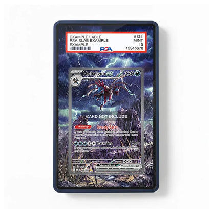 A PSA graded collectible trading card slab showing a Hydreigon card, with the slab itself branded with a red PSA label at the top. The slab is photographed against a clean white background.