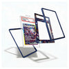 A set of protective card frames and inserts shown floating on a white background, with one clear frame holding a Pokémon TCG trading card insert in the center.