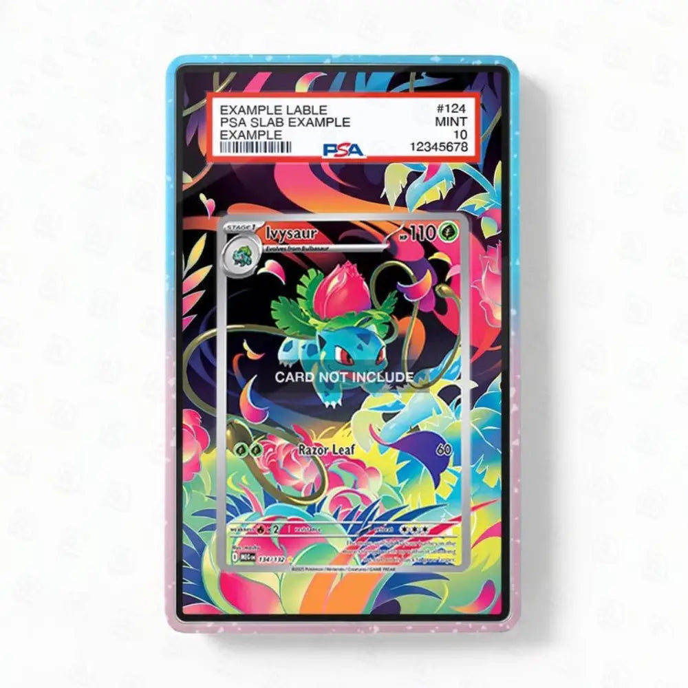 Colorful trading card packaging with a dinosaur illustration on a white background