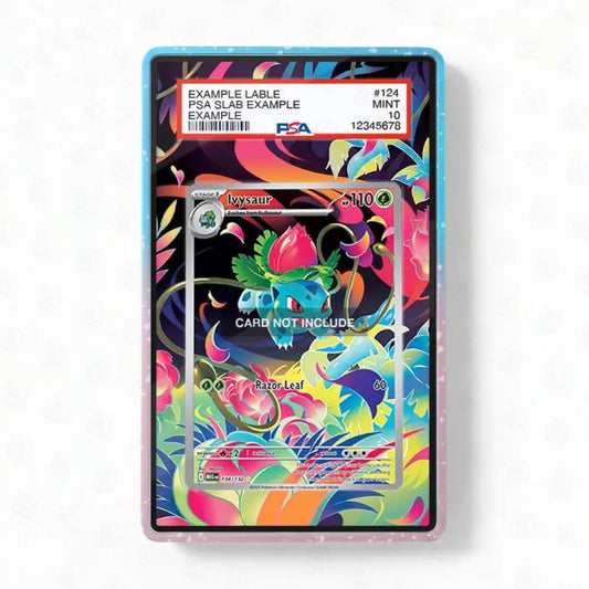 Colorful trading card packaging with a dinosaur illustration on a white background