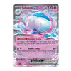A single Pokémon trading card for the Jellicent EX, featuring artwork of a pink and blue jellyfish-like creature. The card includes status text, attack text, and Pokémon branding at the bottom.