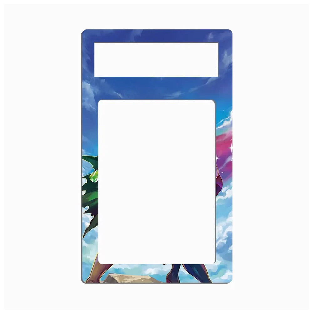 A rectangular light switch plate cover featuring an anime-style sky background with blue clouds and colorful character artwork at the bottom, shown against a plain white background.