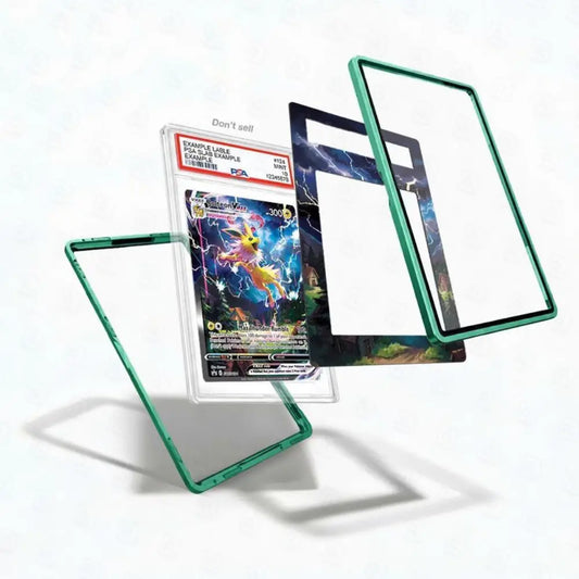 Screen protectors with a colorful card on a white background