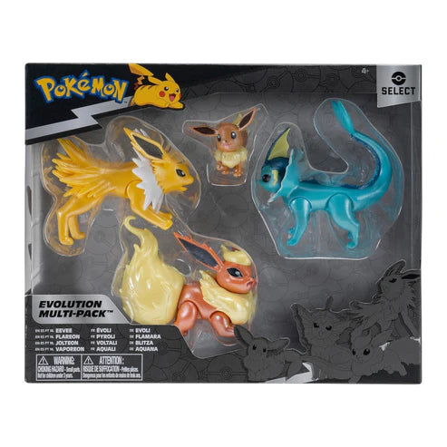 Jolteon, Vaporeon, and Flareon Battle Figures