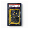 A PSA-graded collectible card slab showing a Japanese Pokémon card, with a clear protective case and a red PSA grading label at the top, photographed on a white background.