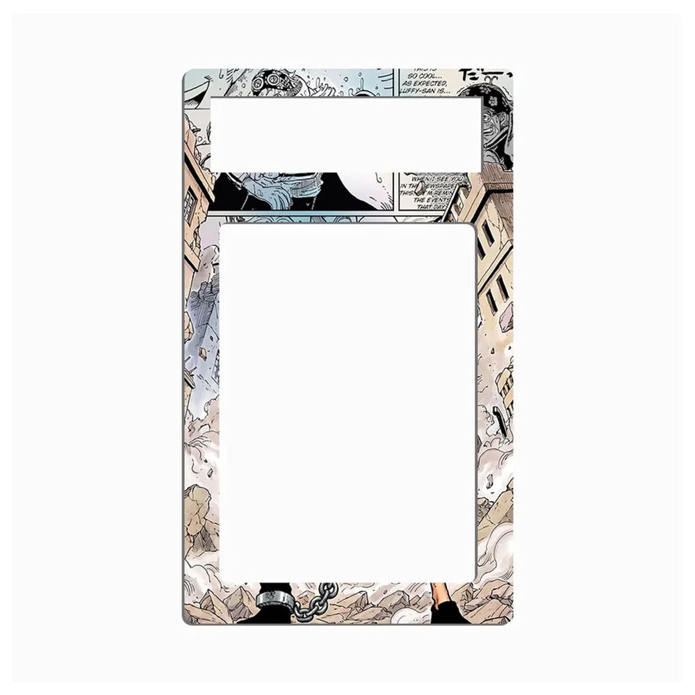 A rectangular light switch plate cover featuring a detailed manga-style comic book illustration border, shown against a plain white background.