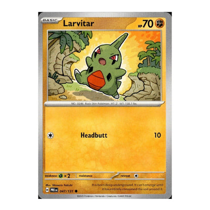 Larvitar 047/131 Prismatic Evolutions Pokémon Card