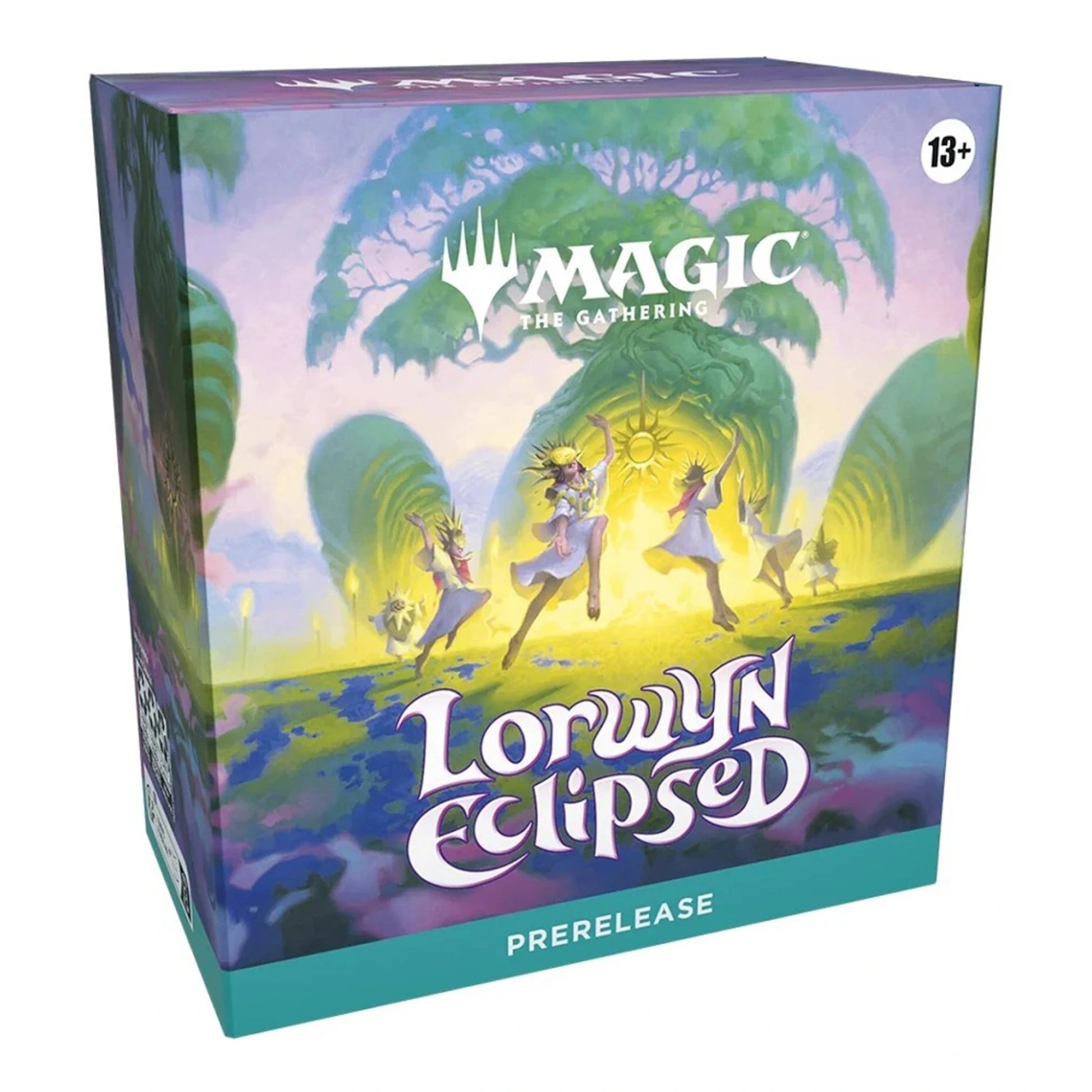 Board game box for 'Lorwyn Eclipsed' from 'Magic: The Gathering' with colorful artwork on a white background.