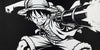 Luffy Punch Mousepad Black White Anime Desk Mat | PokeTCG