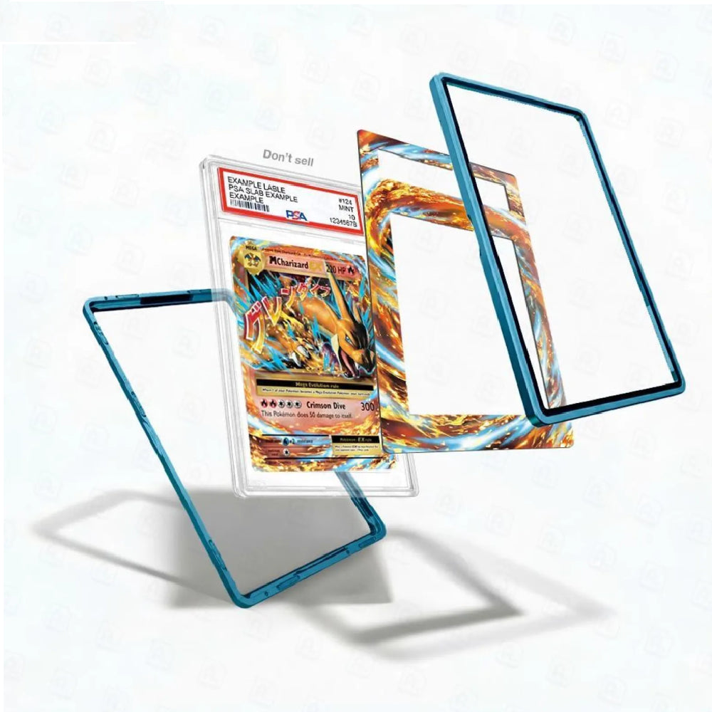 M Charizard EX 12/108 Extended Art Graded Display Case inner view
