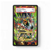 A PSA graded display slab containing multiple holographic Pokémon trading cards, featuring a prominent Charizard card on the front with a black border and a white PSA label at the top.