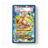 A collectible Pokémon TCG card featuring a holographic yellow and pink dragon illustration, mounted in a blue protective sleeve with a PSA grading label at the top, shown on a plain white background.