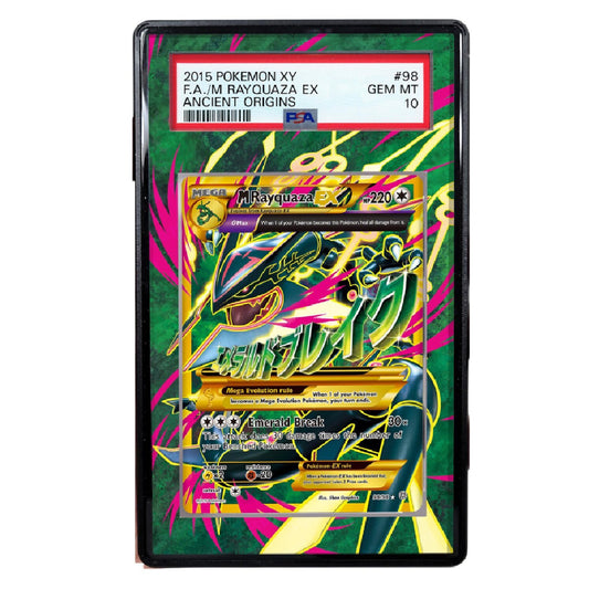 M Rayquaza EX #98 Ancient Origins Extended Art Graded Display Case