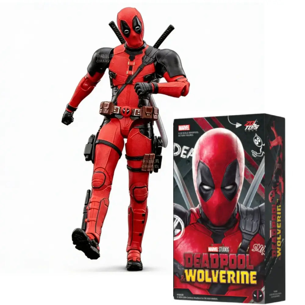 Deadpool action figure with packaging on a white background
