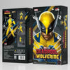 Marvel Deadpool & Wolverine action figure packaging with character images and branding.