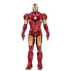 Red and gold Iron Man action figure on a white background