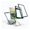 A custom protective card case set shown floating against a white background. The set includes a clear case with a dark blue frame, a clear case with a green and black camouflage pattern, and a clear sleeve holding a graded PSA card.