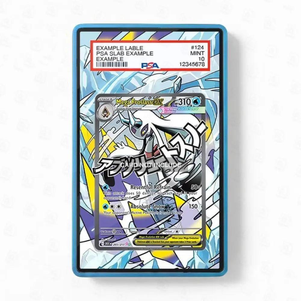 Pokémon trading card with colorful border on a white background