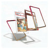 A set of clear protective phone case frames with metallic rose gold and gold edges, shown floating around a graded comic book card on a clean white background.