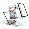 Card with character design and protective card holder on a white background