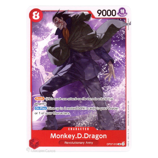 A Dragon Ball Z trading card featuring the character Monkey.D.