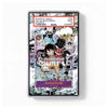 A collectible PSA graded card slab containing a Monkey D. Luffy anime trading card, shown in a clear protective case against a white background.