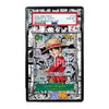 Card featuring Monkey D. Luffy from One Piece with black and white border