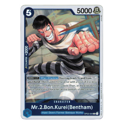 A single trading card featuring illustrated character Mr. 2.