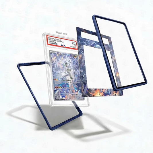 Card with protective sleeves on a white background