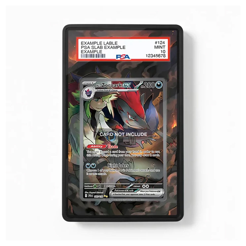 A PSA graded slab containing a Pokémon TCG card, shown against a plain white background. The slab has a black border and a red PSA label at the top.
