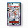 Card packaging with anime character and text on a white background