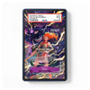 A PSA-graded collectible trading card shown in a clear protective case against a white background. The card features anime artwork with a purple and orange color scheme, and a PSA slab label is visible at the top.