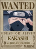 Naruto Kakashi Hatake Wanted Poster Dead or Alive Anime Art - PokeTCG