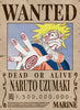 Naruto Uzumaki Wanted Poster Dead or Alive Anime Vintage Art - PokeTCG