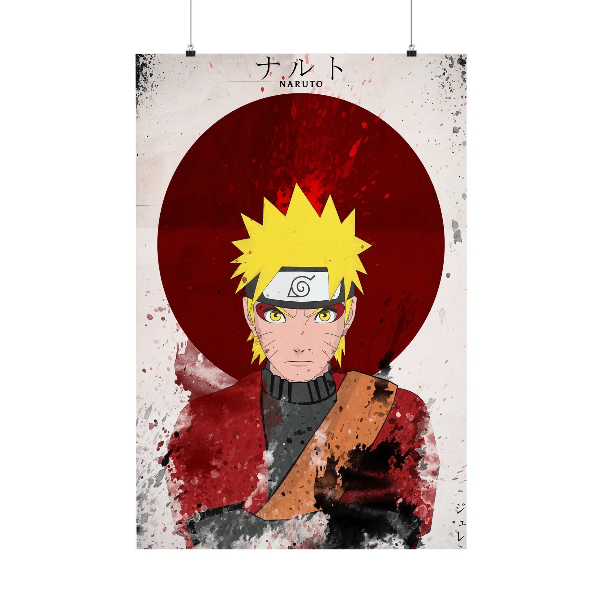 Naruto Uzumaki Wanted Poster Smiling Anime Vintage Art - PokeTCG