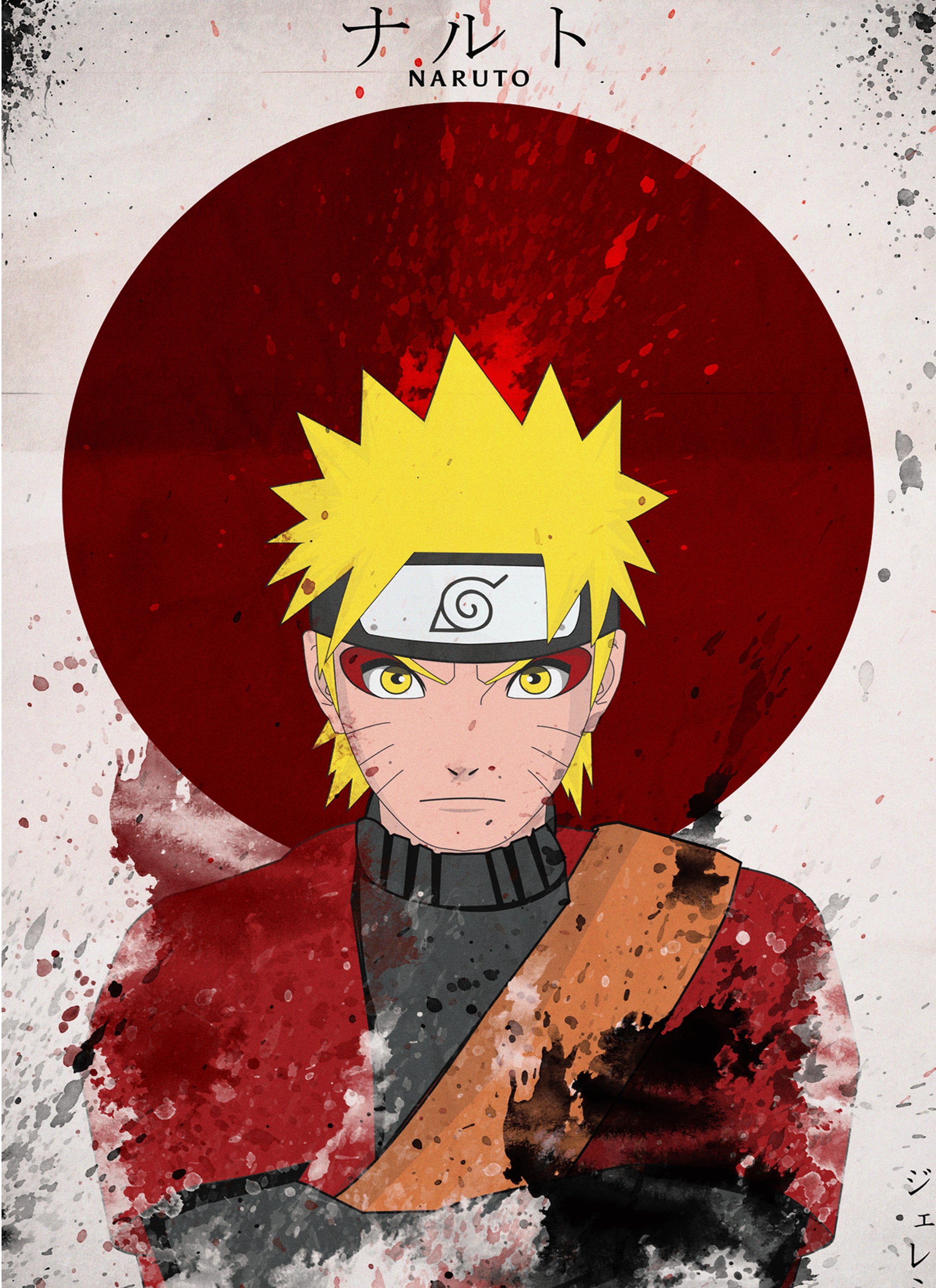 Naruto Uzumaki Wanted Poster Smiling Anime Vintage Art - PokeTCG
