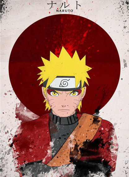Naruto Uzumaki Wanted Poster Smiling Anime Vintage Art - PokeTCG