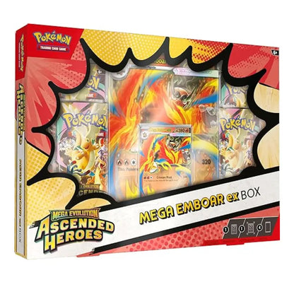 Pokemon TCG Mega Evolution Ascended Heroes Mega Emboar ex Box Promo Card Booster Packs - PokeTCG