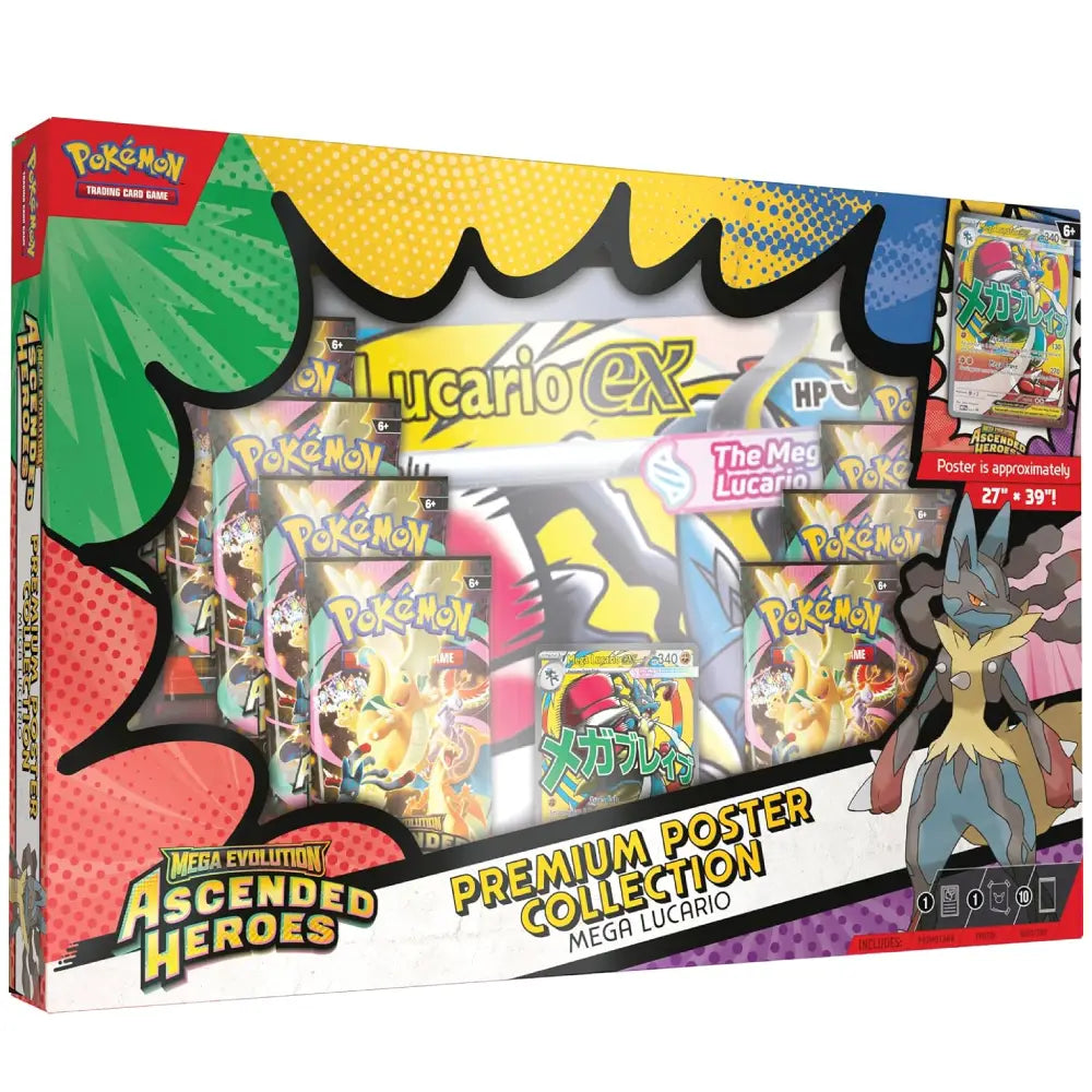 Pokemon Mega Evolution Ascended Heroes Premium Poster Collection Mega Lucario English - PokeTCG