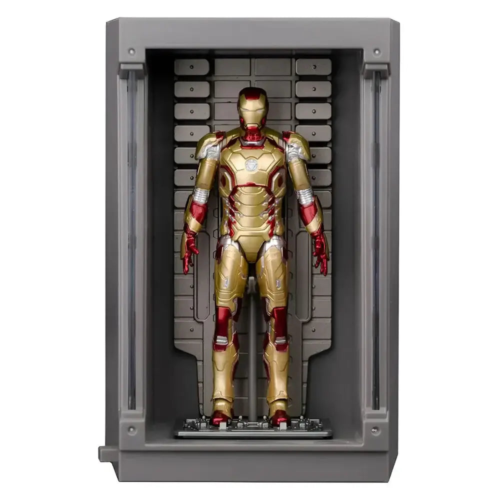 Marvel Studios The Infinity Saga Iron Man Mark 42 MK42 4 Inch Scale Figure with Light-Up Display Chamber by ZD Toys