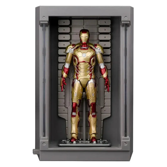 Marvel Studios The Infinity Saga Iron Man Mark 42 MK42 4 Inch Scale Figure with Light-Up Display Chamber by ZD Toys