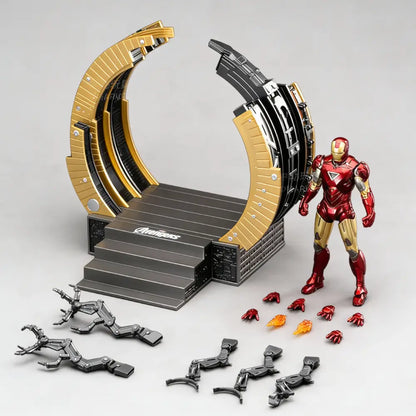 Marvel Studios The Avengers Iron Man Mark 6 MK06 1:10 Scale Suit-Up Gantry Figure by ZD Toys