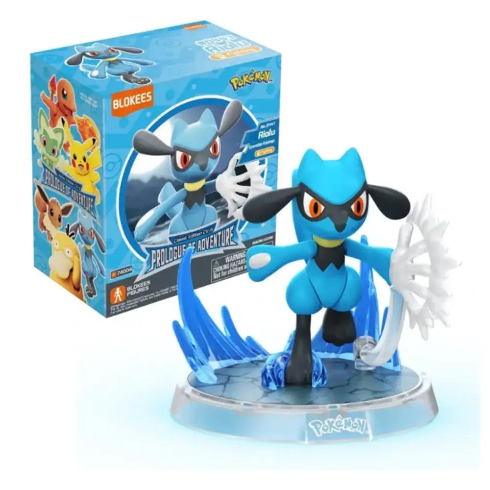 Blokees Pokémon Classic Edition S Riolu Collectible Figure Model