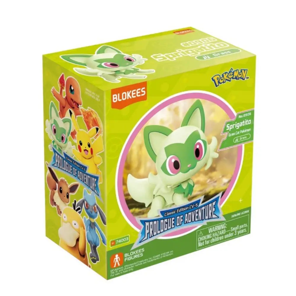 Sprigatito Blokees Pokémon Collectible Statue Figure Model Size S - PokeTCG
