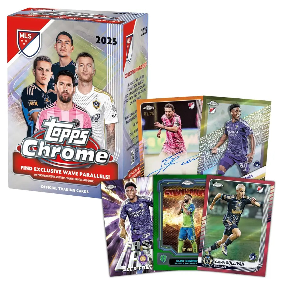 Topps Chrome MLS 2025 Factory Sealed Value Box